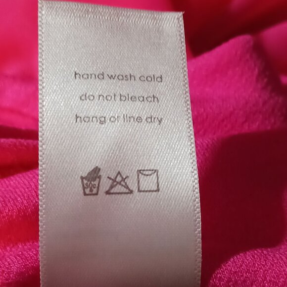 NEW Naked Wardrobe‎ Mesh It Up Longsleeve Thong Bodysuit in Bright Pink, Large - Picture 8 of 12